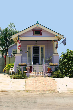 Purple shotgun house