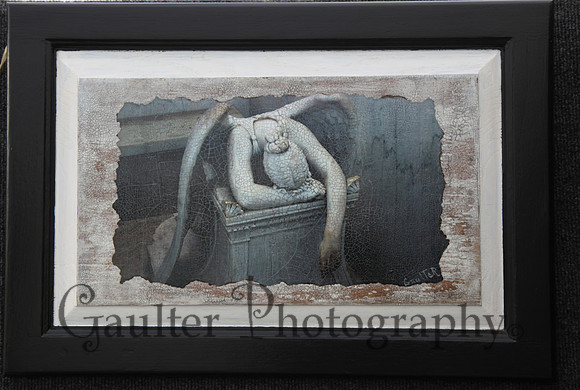 Weeping antiqued photo art